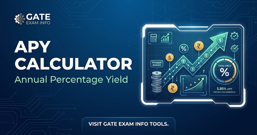 APY Calculator | Annual Percentage Yield | Gate Exam Info