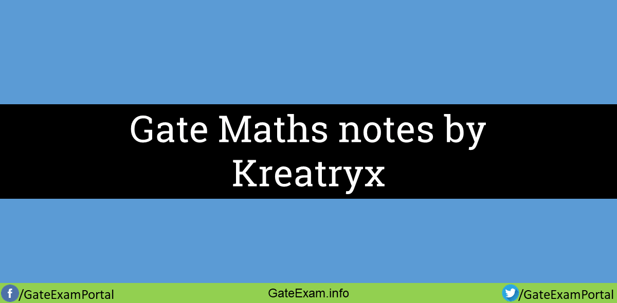 Gate-maths-notes-kreatryx