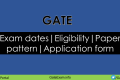 Gate 2021 exam dates |Eligibility|Exam pattern|application form