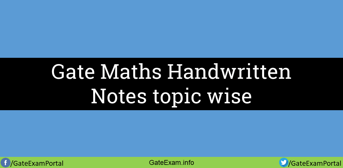 Gate-maths-handwritten-topic-wise